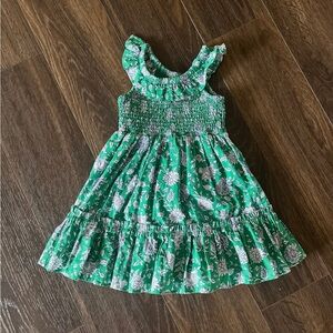 Crewcuts Green Floral Kids Dress